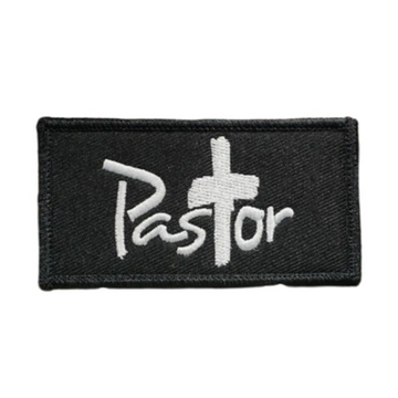 Pastor Embroidered Velcro Patch