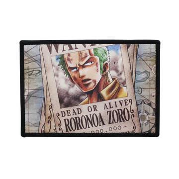 One Piece 'Roronoa Zoro | Dead or Alive' Embroidered Velcro Patch