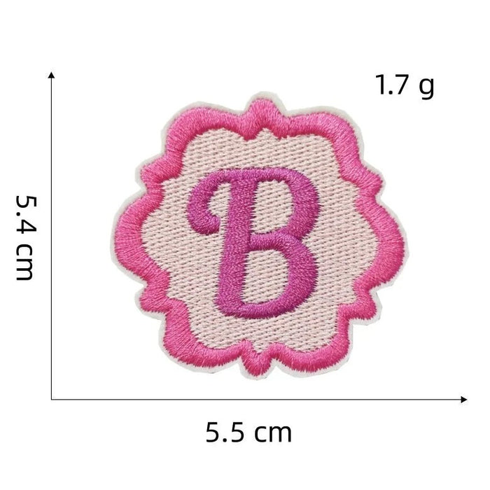Barbie 'Letter B Logo' Embroidered Patch