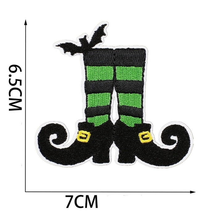 Hocus Pocus 'Witch Legs | Bat' Embroidered Patch