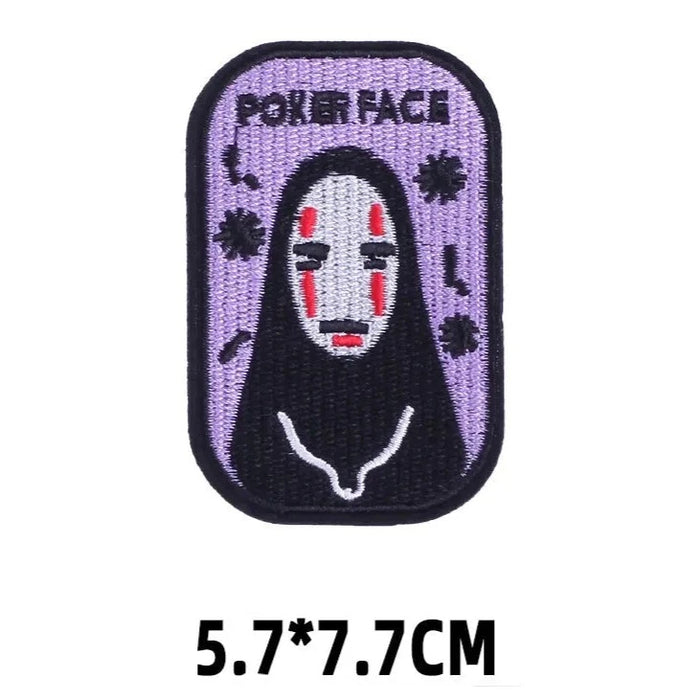 Spirited Away 'No-Face | Poker Face' Embroidered Patch