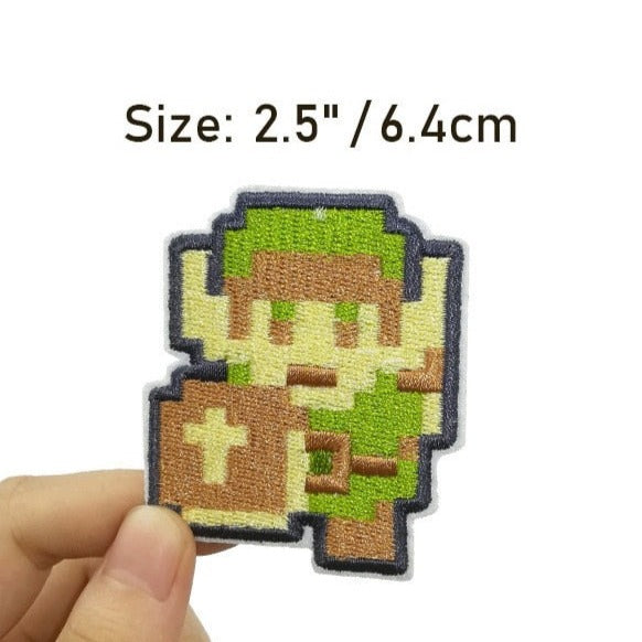 The Legend of Zelda 'Link Pixel | Magical Shield' Embroidered Patch