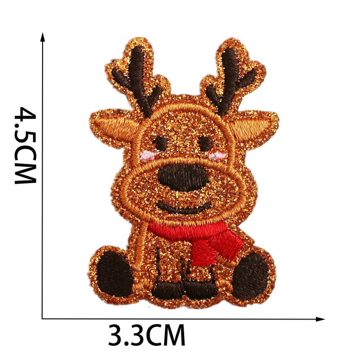 Christmas 'Reindeer' Embroidered Patch