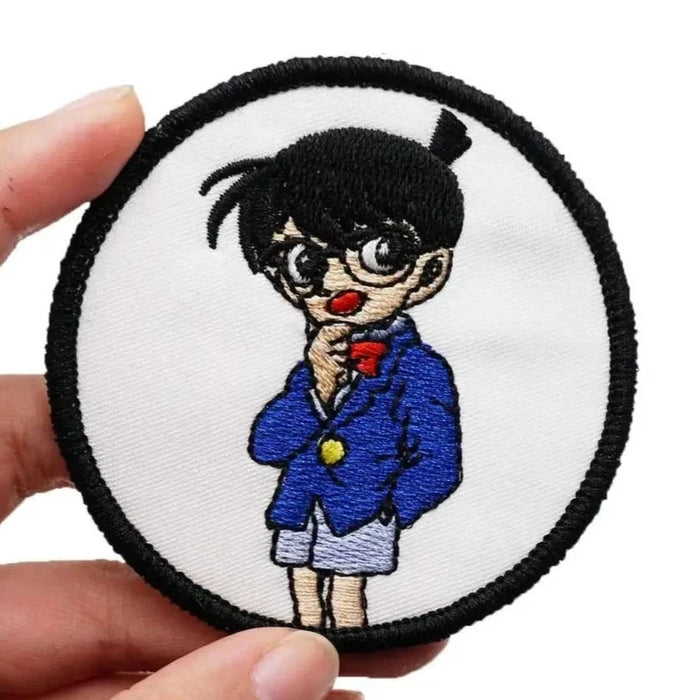 Detective Conan 'Wondering | Round' Embroidered Velcro Patch