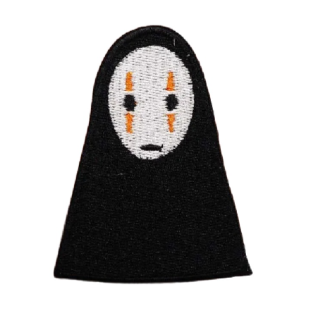 Spirited Away 'No-Face | Serious' Embroidered Patch