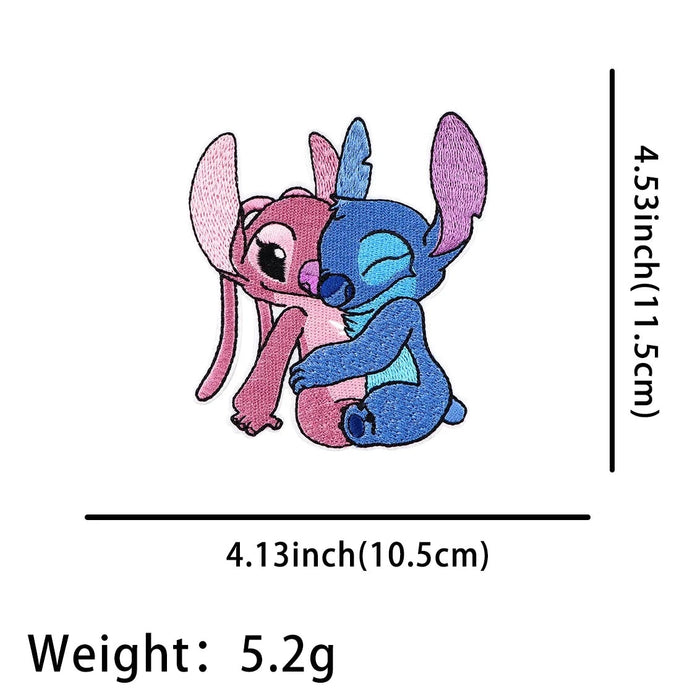 Lilo & Stitch 'Angel and Stitch | Hugging 2.0' Embroidered Patch