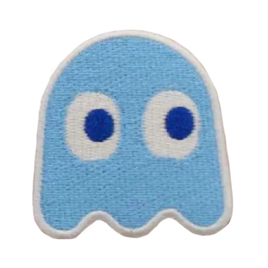 Pac-Man 'Inky Ghost | Side Look' Embroidered Patch