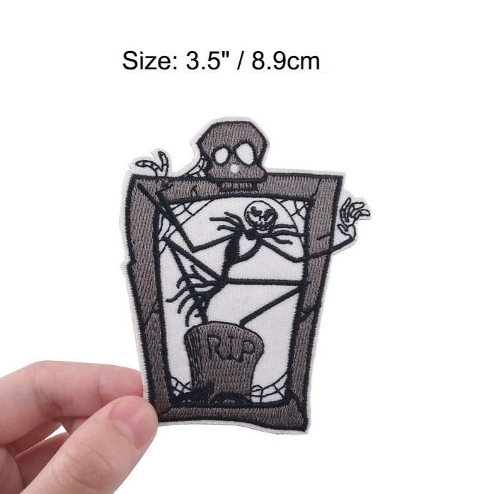 The Nightmare Before Christmas 'Jack | RIP Tombstone' Embroidered Patch