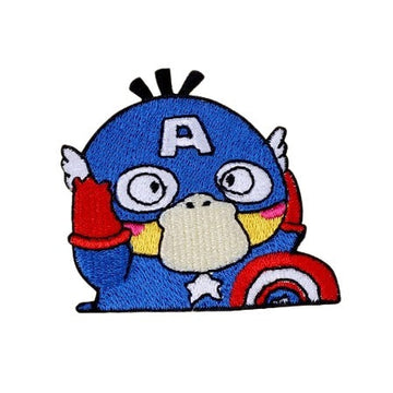Pocket Monster 'Psyduck x Captain America' Embroidered Patch