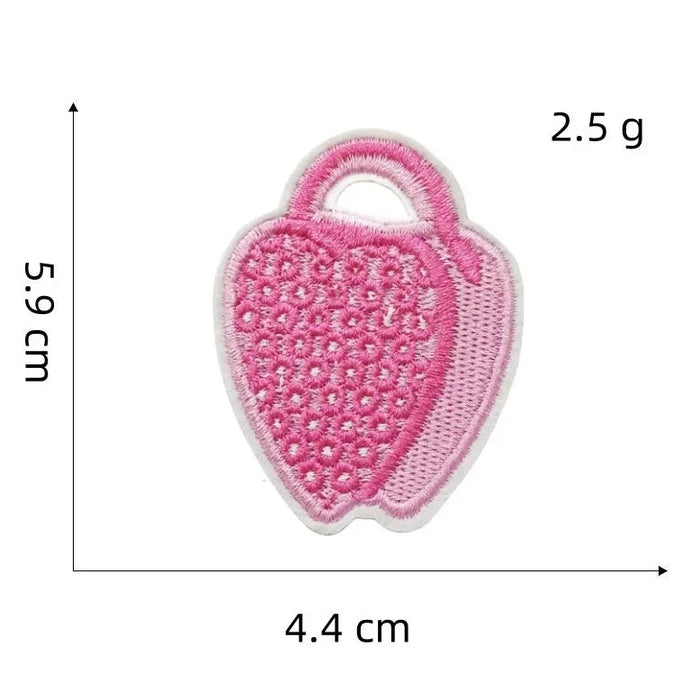 Barbie 'Pink Heart Bag' Embroidered Patch