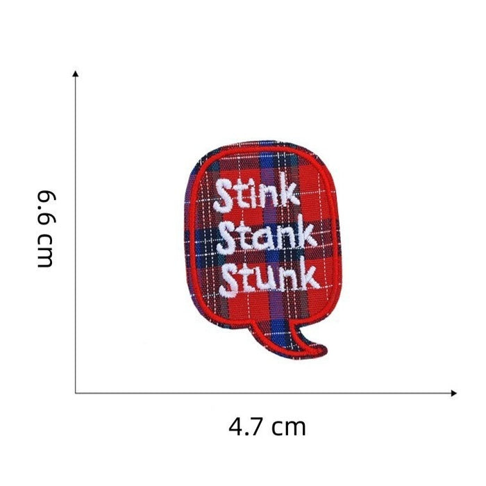The Grinch 'Stink Stank Stunk | Speech Bubble' Embroidered Patch