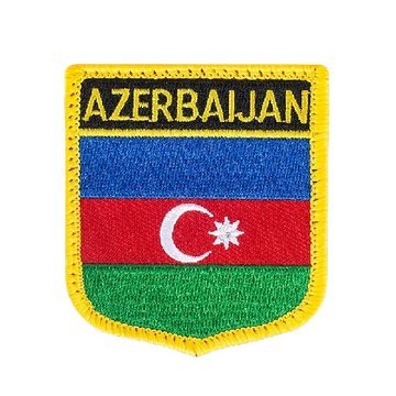 Azerbaijan Flag Embroidered Velcro Patch