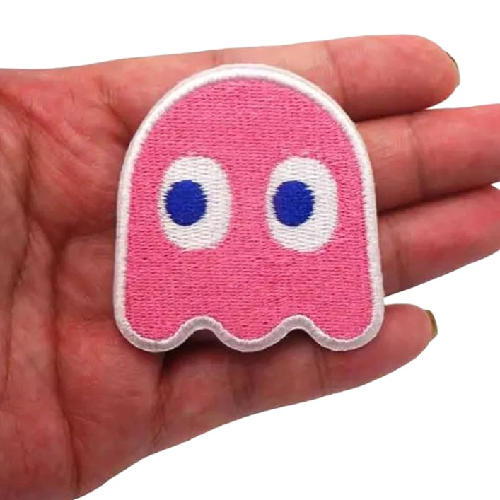 Pac-Man 'Pinky Ghost | Side Look' Embroidered Patch