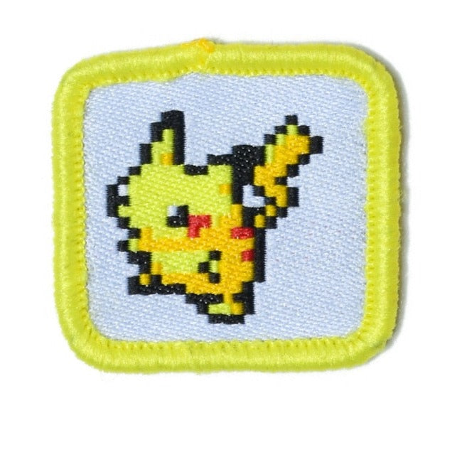 Pocket Monster 'Chibi Pikachu | Pixel' Embroidered Patch