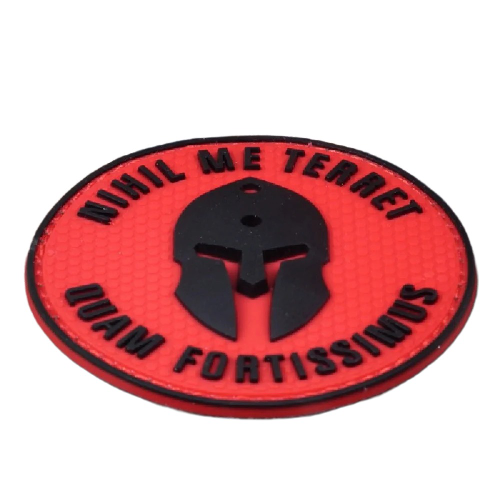 Spartan 'Nihil Me Terret Quam Fortissimus' PVC Rubber Velcro Patch