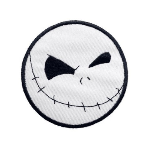 The Nightmare Before Christmas 3" 'Jack | Head' Embroidered Patch Set