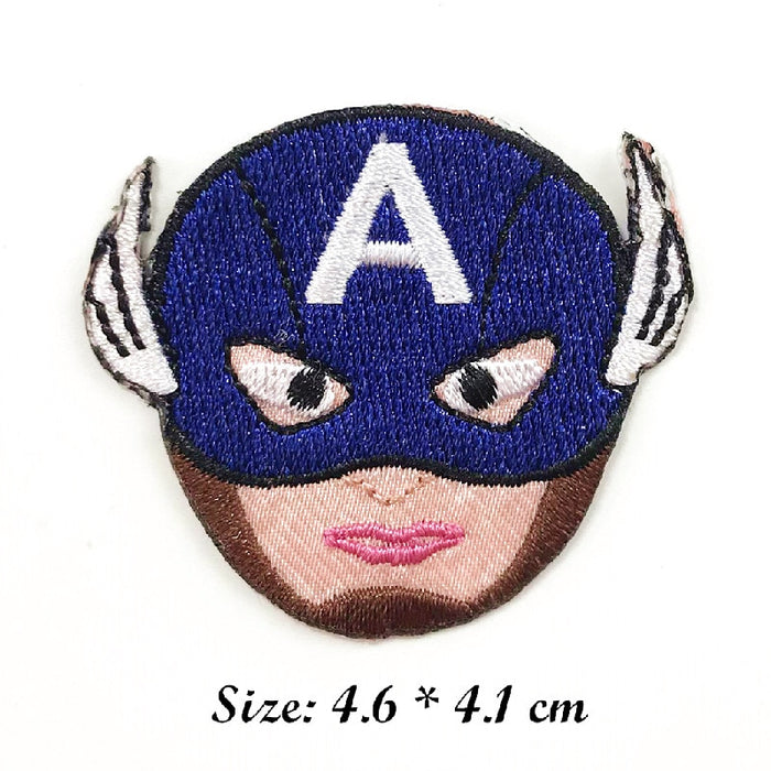 Captain America 'Head' Embroidered Patch
