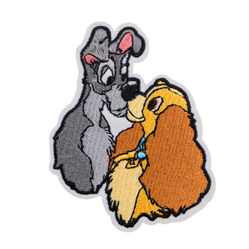 Lady and the Tramp 'Kissing' Embroidered Patch