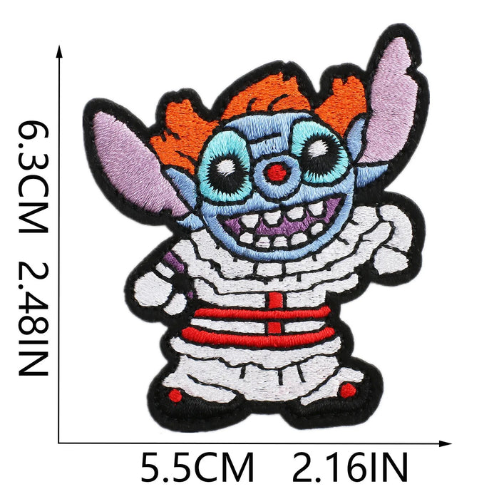Stitch x Pennywise 'Clown Costume' Embroidered Patch