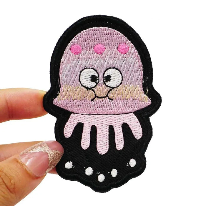 Jellyfish Embroidered Velcro Patch