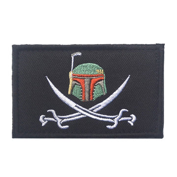 Empire and Rebellion 'Empire and Rebellion Helmet | Pirate Cross Swords' Embroidered Velcro Patch
