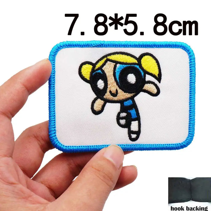 The Powerpuff Girls 'Bubbles | Square' Embroidered Velcro Patch