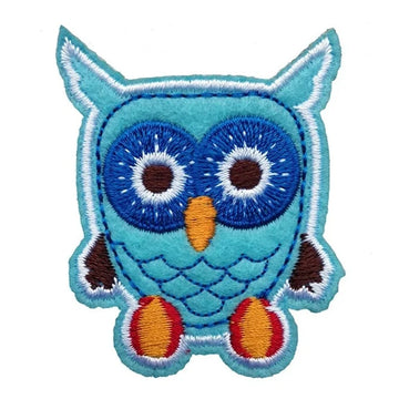 Cute Owl 'Staring' Embroidered Patch