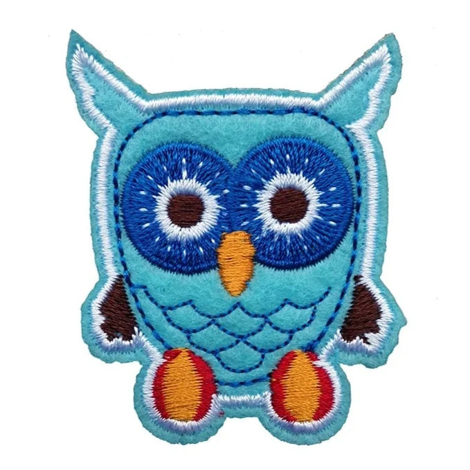 Cute Owl 'Staring' Embroidered Patch
