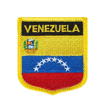 Venezuela Flag 'Coat of Arms' Embroidered Velcro Patch