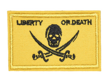 Pirate Skull 'Liberty Or Death | 1.0' Embroidered Velcro Patch