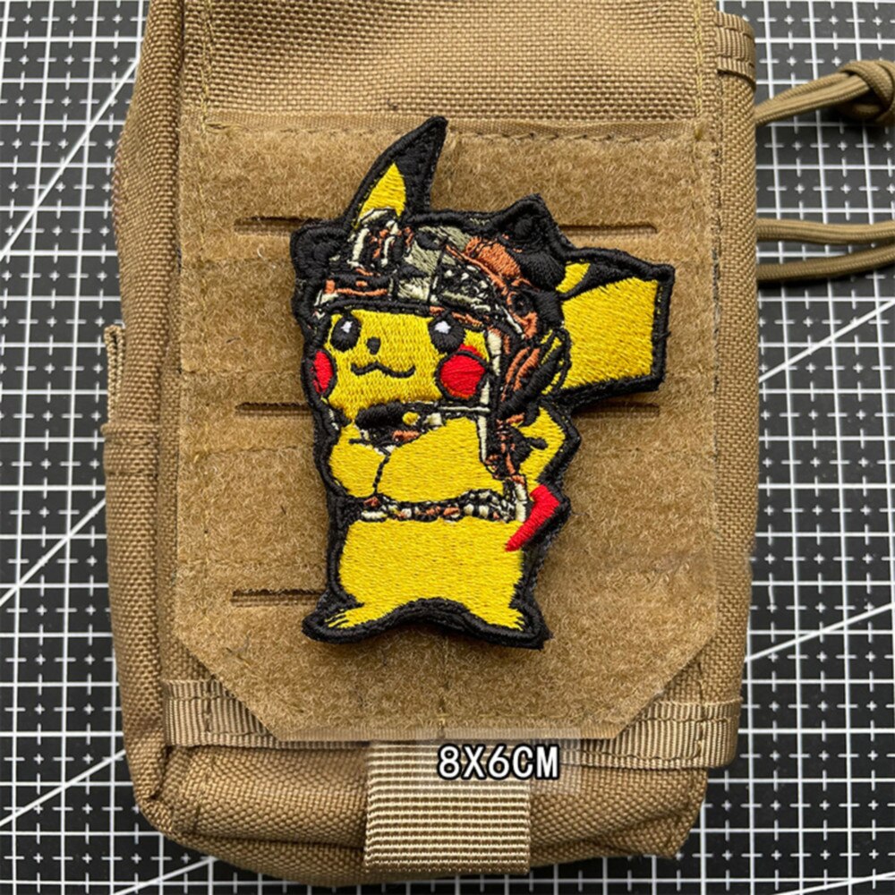 Pocket Monster 'Pikachu | Tactical Gear' Embroidered Velcro Patch