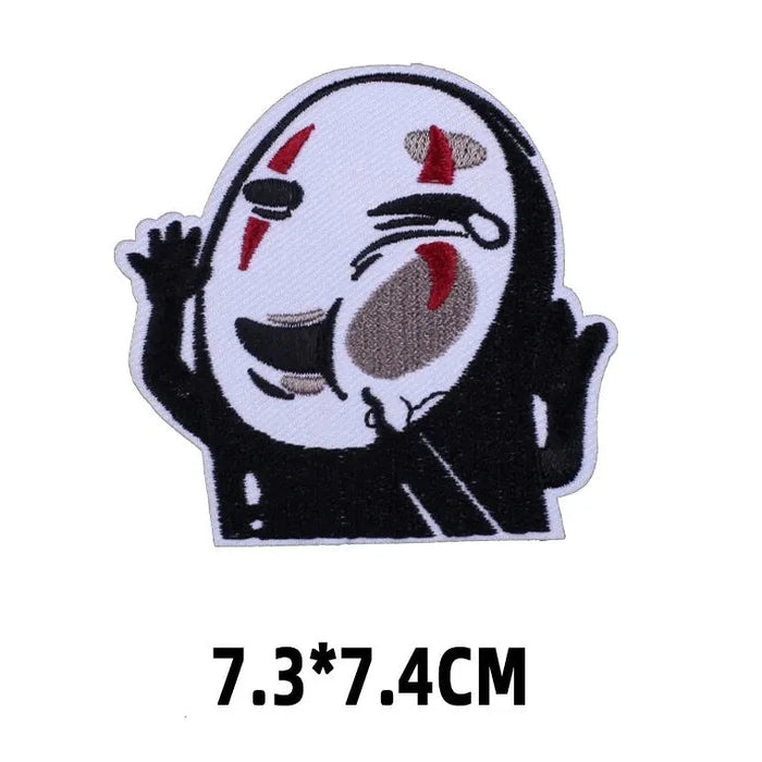 Spirited Away 'No-Face | Pressed Face' Embroidered Patch