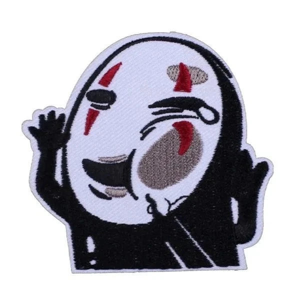 Spirited Away 'No-Face | Pressed Face' Embroidered Patch