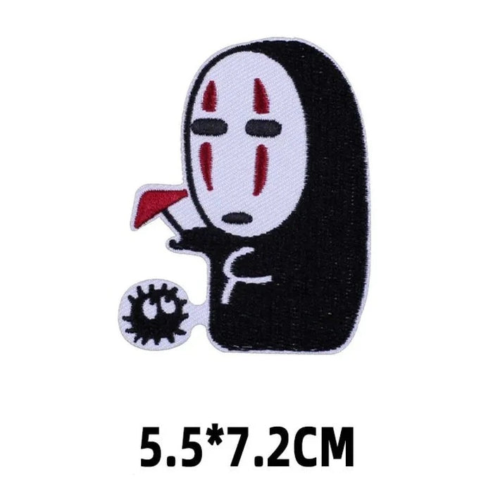 Spirited Away 'No-Face and Soot Sprite' Embroidered Patch