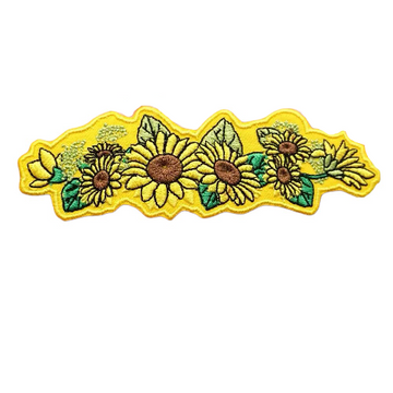 Sunflowers Wreath Embroidered Velcro Patch