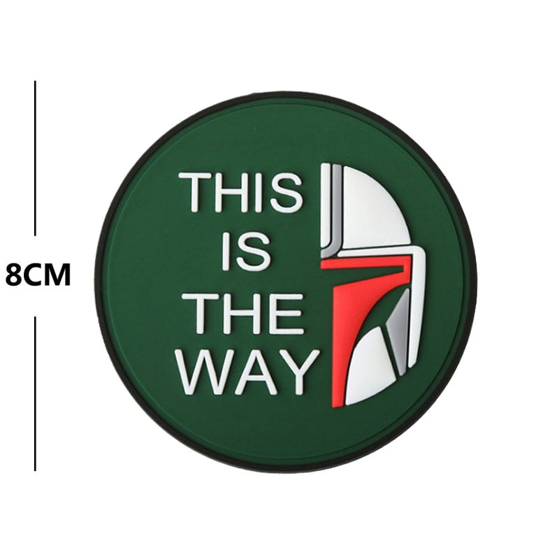 Empire and Rebellion 'This Is The Way | Half Empire and Rebellion Helmet | 2.0' PVC Rubber Velcro Patch