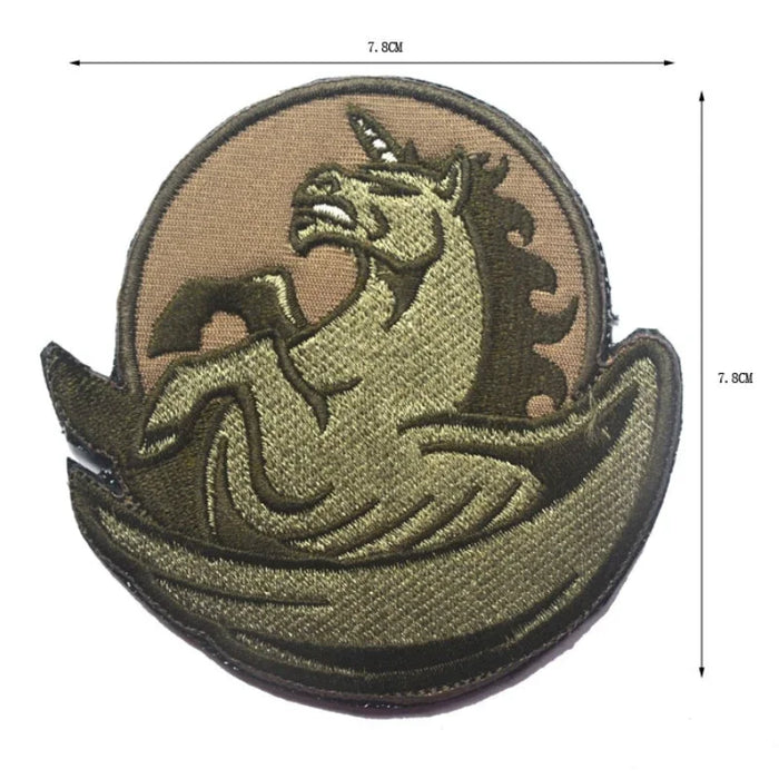 Pegasus Unicorn Embroidered Velcro Patch