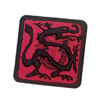 Cool 'Ronin Dragon Logo' PVC Rubber Velcro Patch
