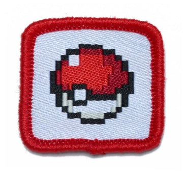 Pocket Monster 'Cute Pixel Pokeball' Embroidered Patch