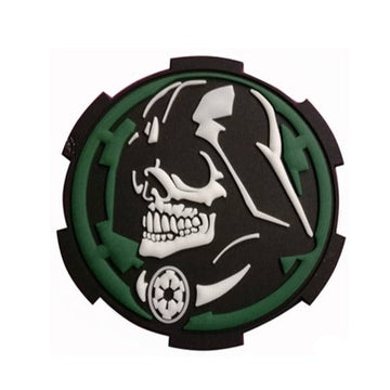Empire and Rebellion 'Empire and Rebellion Skull | Luminous | 3.0' PVC Rubber Velcro Patch