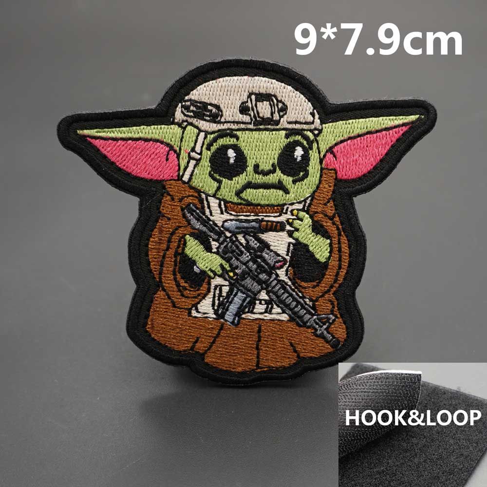 Empire and Rebellion 'Tactical Baby Yoda | Serious' Embroidered Velcro Patch