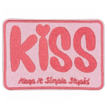 Kiss 'Keep It Simple Stupid' Embroidered Patch