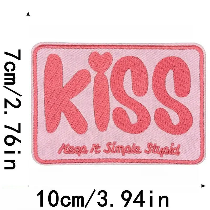 Kiss 'Keep It Simple Stupid' Embroidered Patch