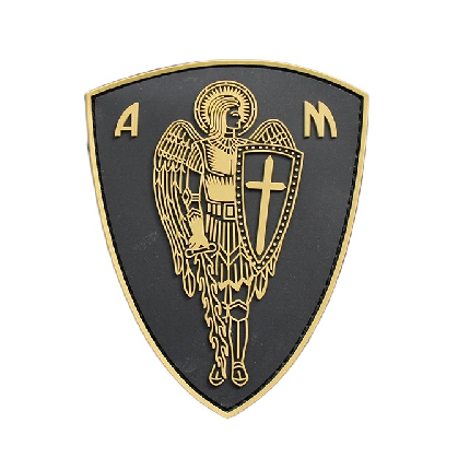 Archangel ‘St. Michael Cross Shield' PVC Rubber Velcro Patch