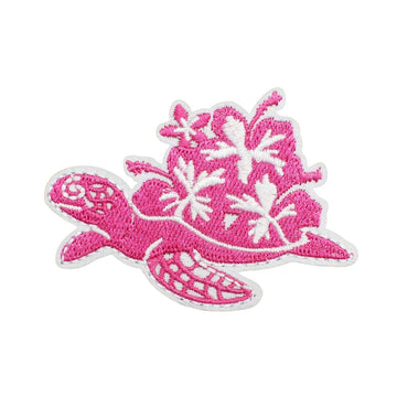 Moana 'Pink Sea Turtle | Floral' Embroidered Patch