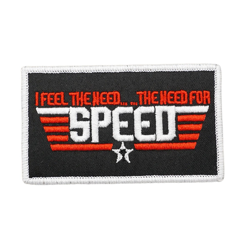 Top Gun 'I Feel The Need...The Need For Speed' Embroidered Velcro Patch