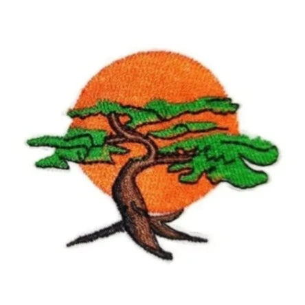mr miyagi bonsai tree quotes The Karate Kid 'Miyagi-Do Bonsai Tree' Embroidered Patch