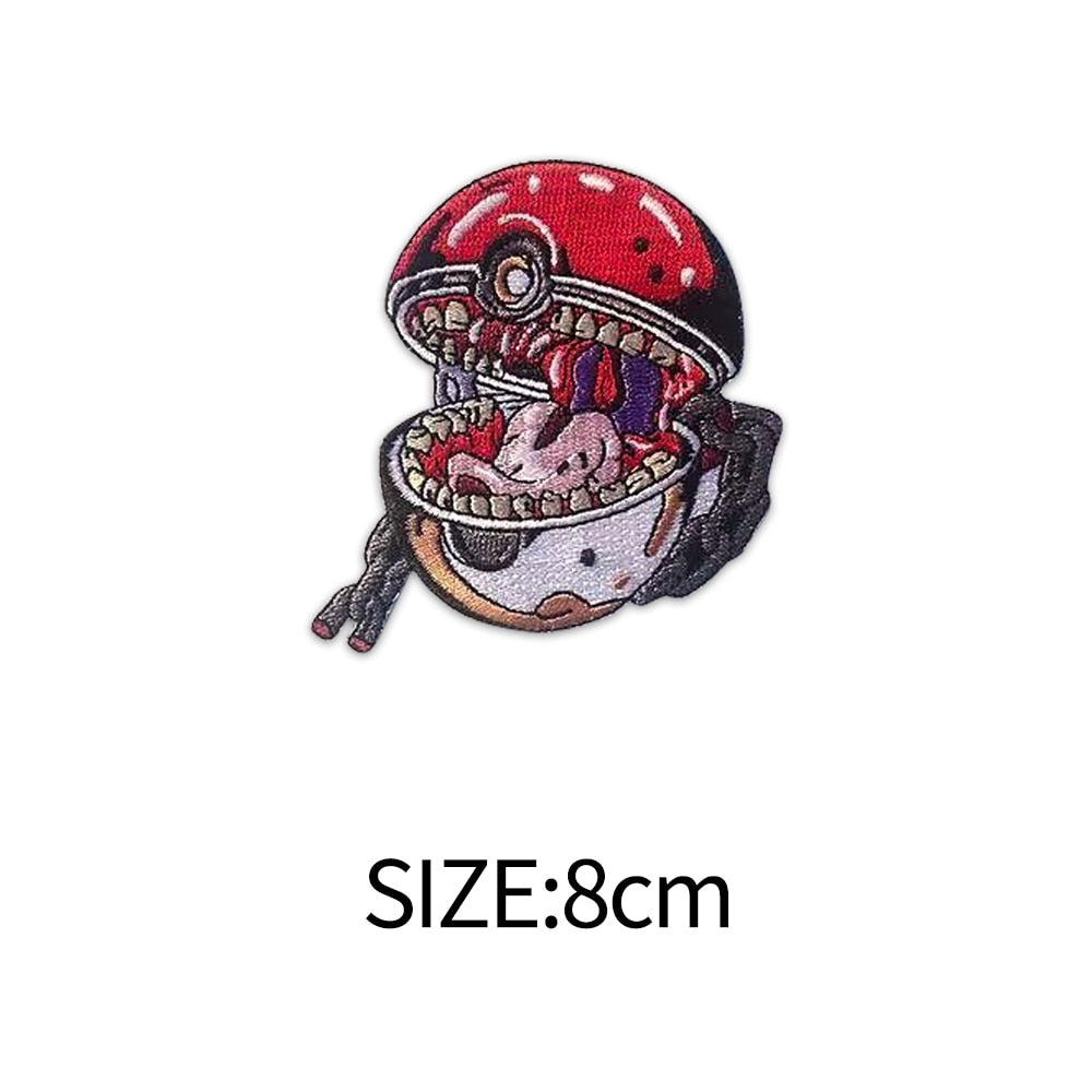 Pocket Monster 'Pokeball Monster | Set of 10' Embroidered Patch
