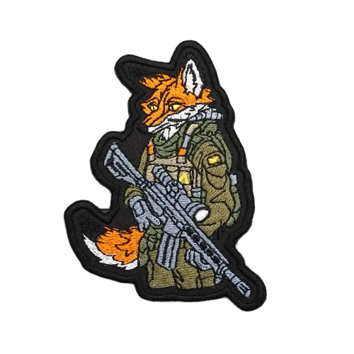 Fox 'Tactical Gear' Embroidered Velcro Patch