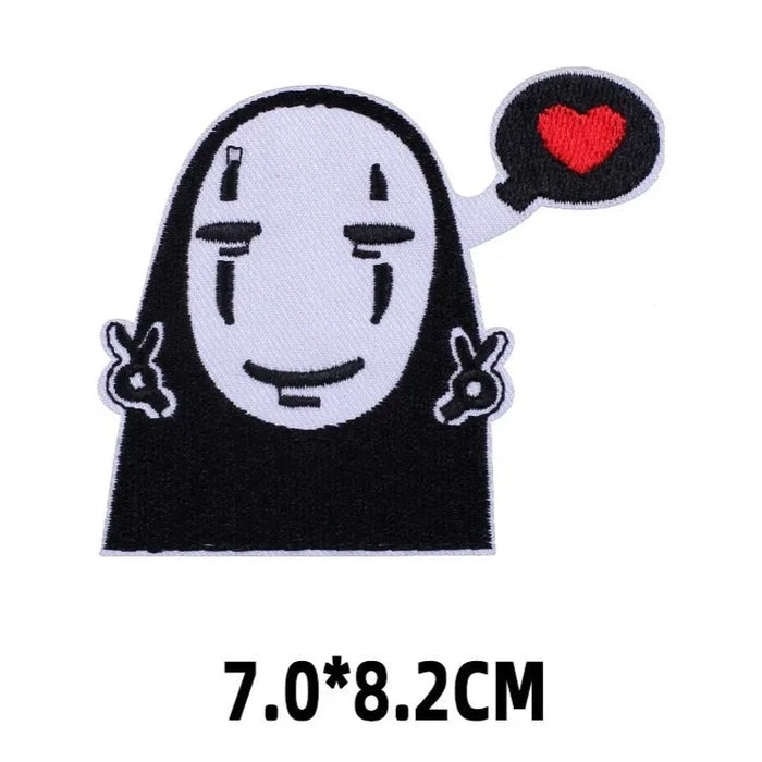 Spirited Away 'No-Face | Peace Sign' Embroidered Patch